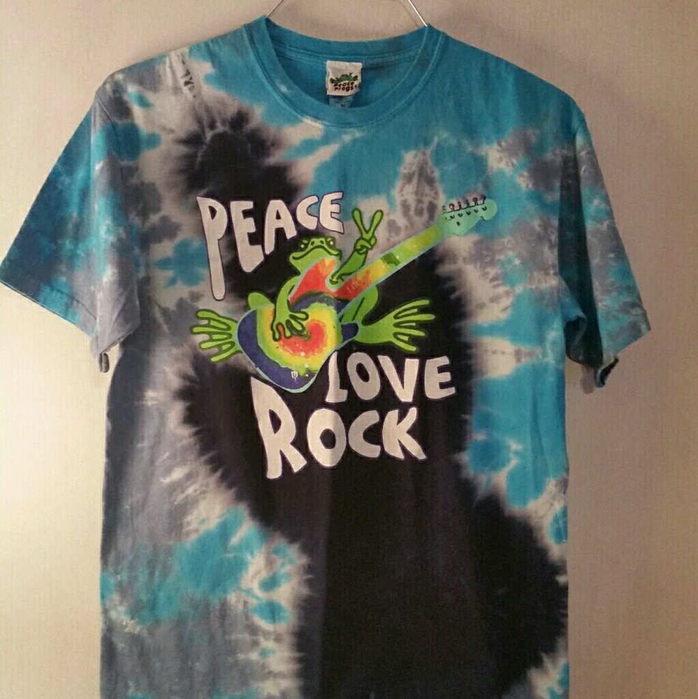 Peace Frog Med. Peace Love and Rock T-shirt